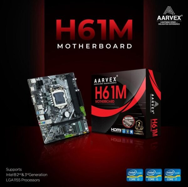 Aarvex H61M NVMe motherboard