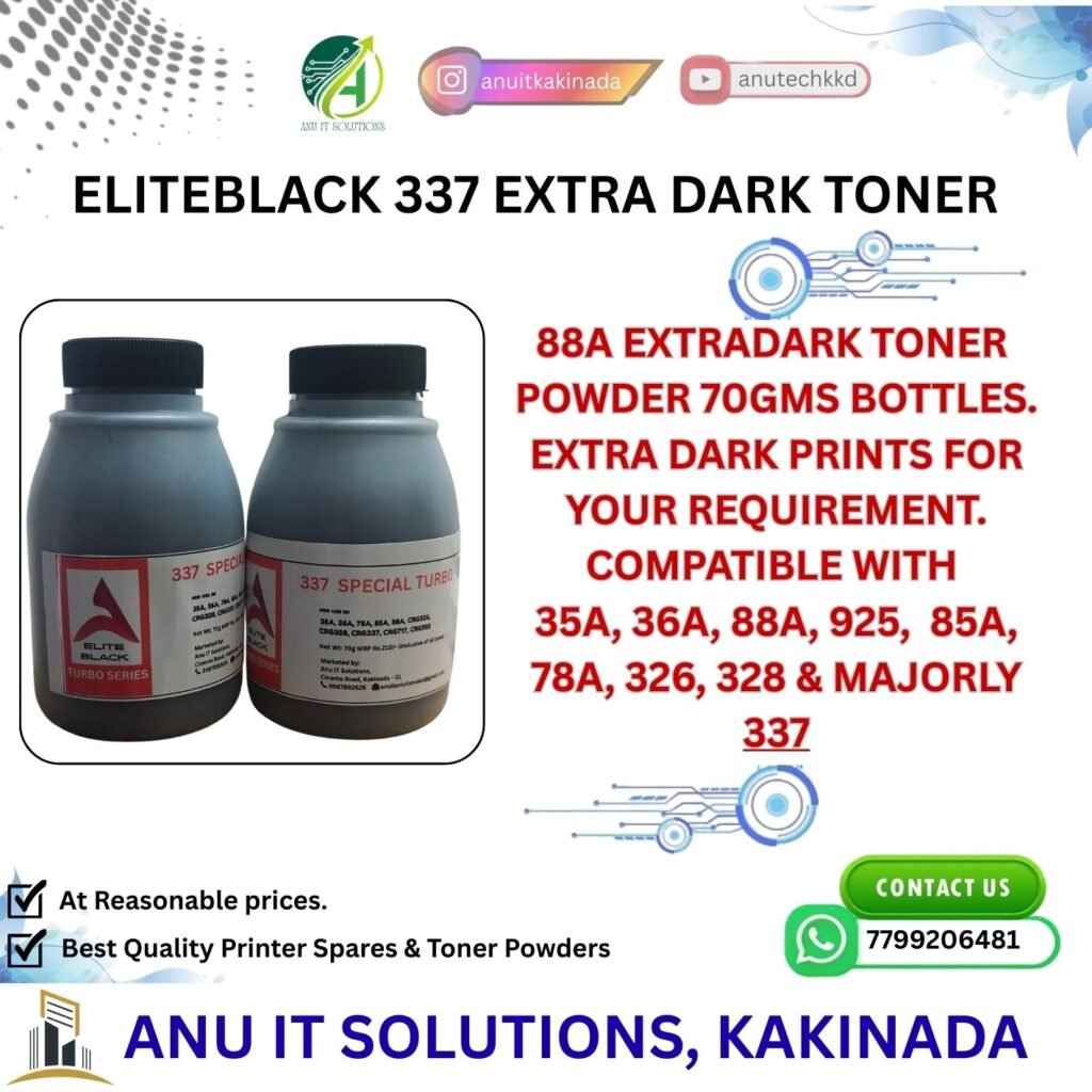 ELITEBLACK 88A EXTRA DARK TONER POWDERS