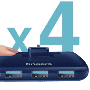 Fingers Fast-T3.0 4 Port USB 3.0 High Speed Hub for Laptop