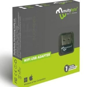 Multybyte 150Mbps High Gain USB WiFi Adapter for Desktop and Laptop