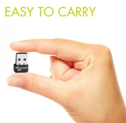 Multybyte 150Mbps USB WiFi Dongle - High Gain Wireless Network Adapter for PC & Laptops - Image 3