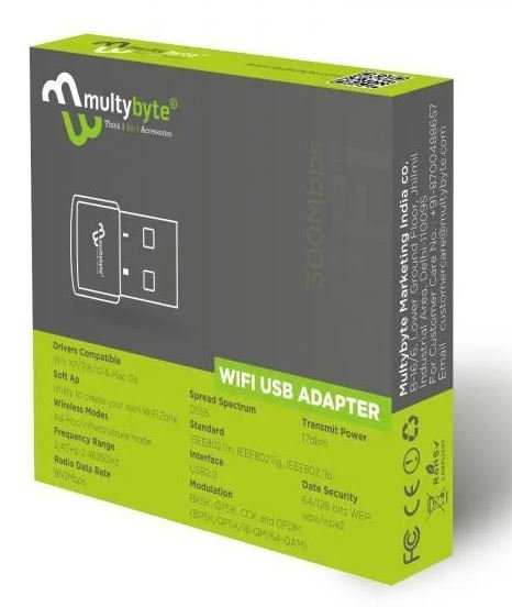 Multybyte 150Mbps USB WiFi Dongle - High Gain Wireless Network Adapter for PC & Laptops - Image 2